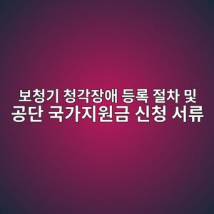 보청기 청각장애 등록 절차 및 공단 국가지원금 신청 서류 2 ebb3b4ecb2adeab8b0 ecb2adeab081ec9ea5ec95a0 eb93b1eba19d eca088ecb0a8 ebb08f eab3b5eb8ba8 eab5adeab080eca780ec9b90eab888 ec8ba0ecb2ad 1786928964