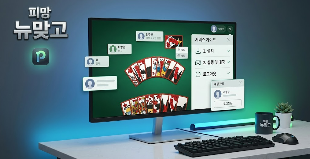 피망 뉴맞고 설치 방법부터 로그아웃, 탈퇴까지 총정리 1 main