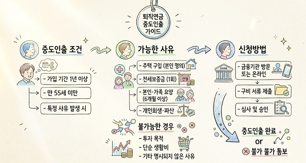 퇴직연금 중도인출 조건·신청방법, 가능한 사유와 불가능한 경우 1 main2