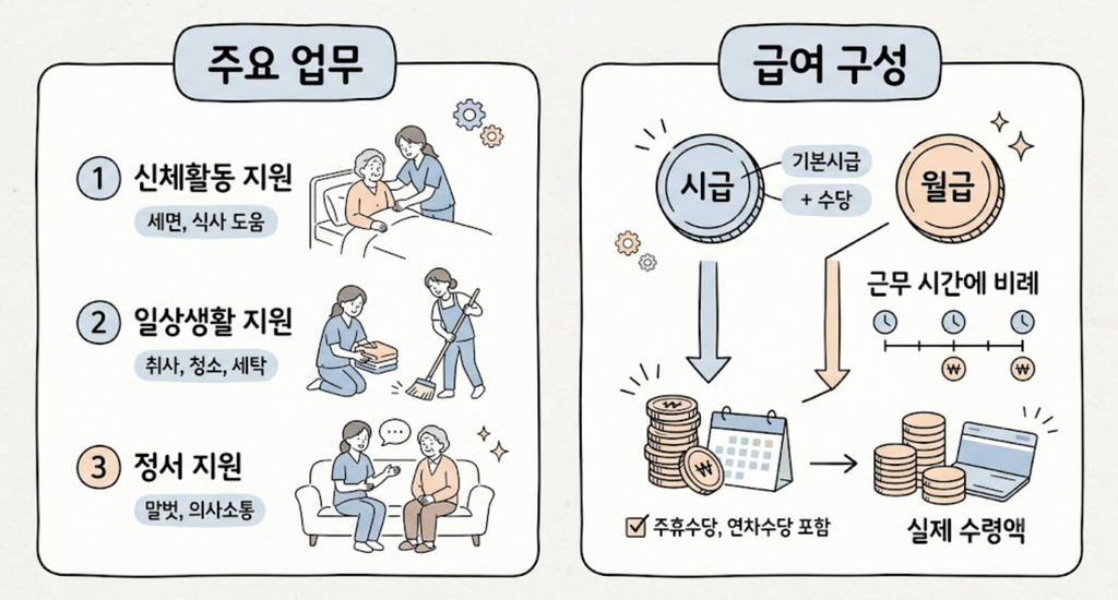 재가요양보호사 월급, 시급과 하는일 총정리 1 main1
